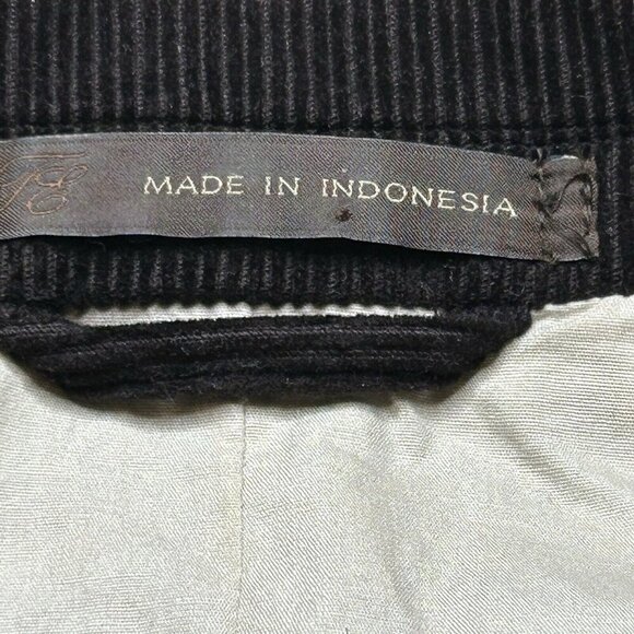 Tasso Elba Jacket Mens L 42-44 Brown Corduroy Barn Chore Cargo Pockets Blazer - Picture 4 of 14